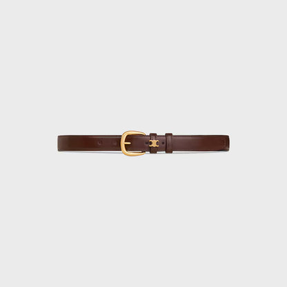 Vivienne Gürtel 25 mm aus Taurillonleder in Kastanie für Damen