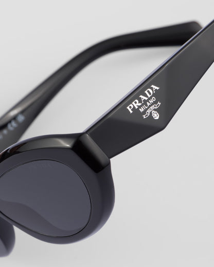 Sonnenbrille PP Symbole aus schwarzem Acetat