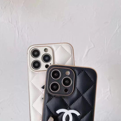 CC Plating Lederhülle für iPhone 15 Pro Max