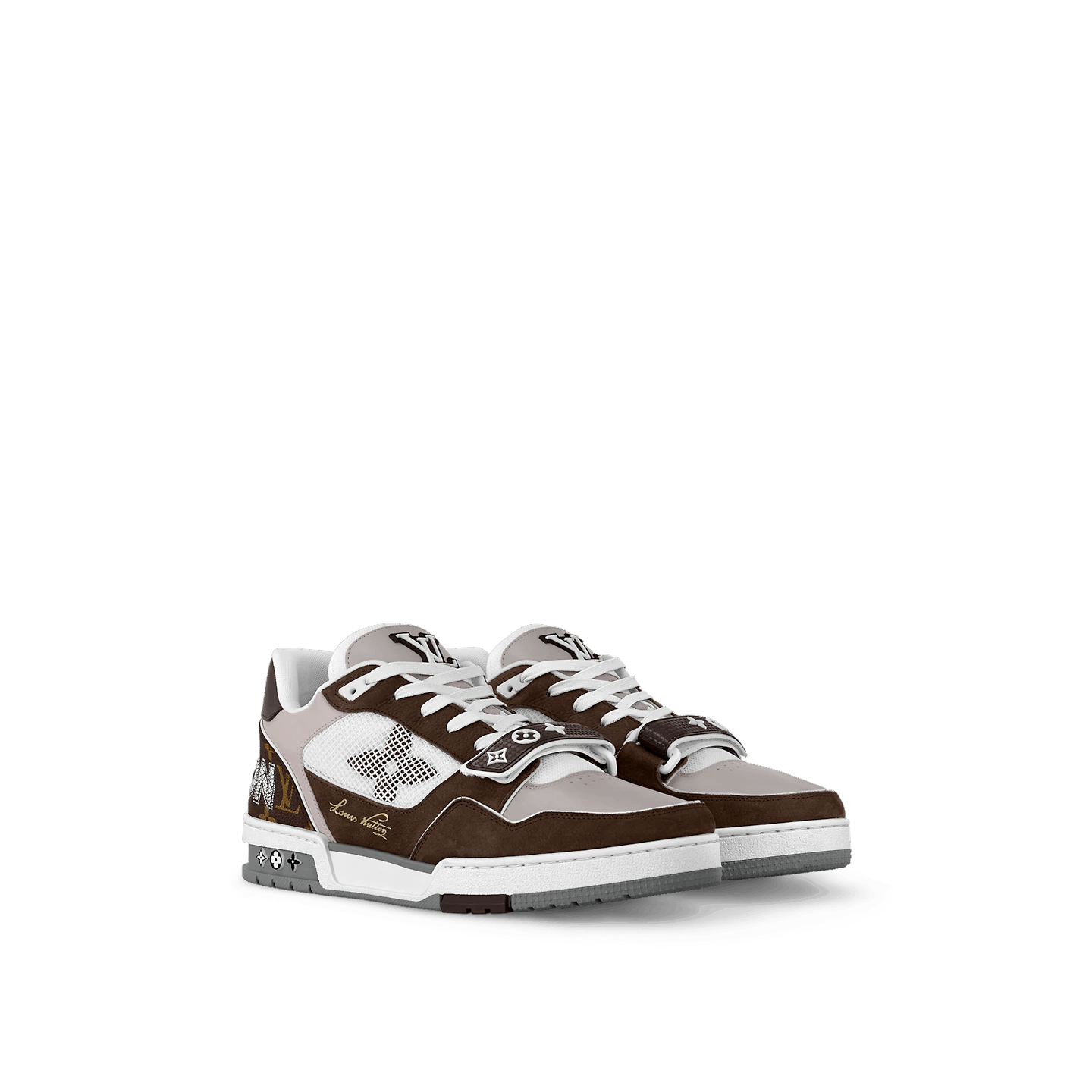 Sneaker Trainer Monogram Denim Mokka