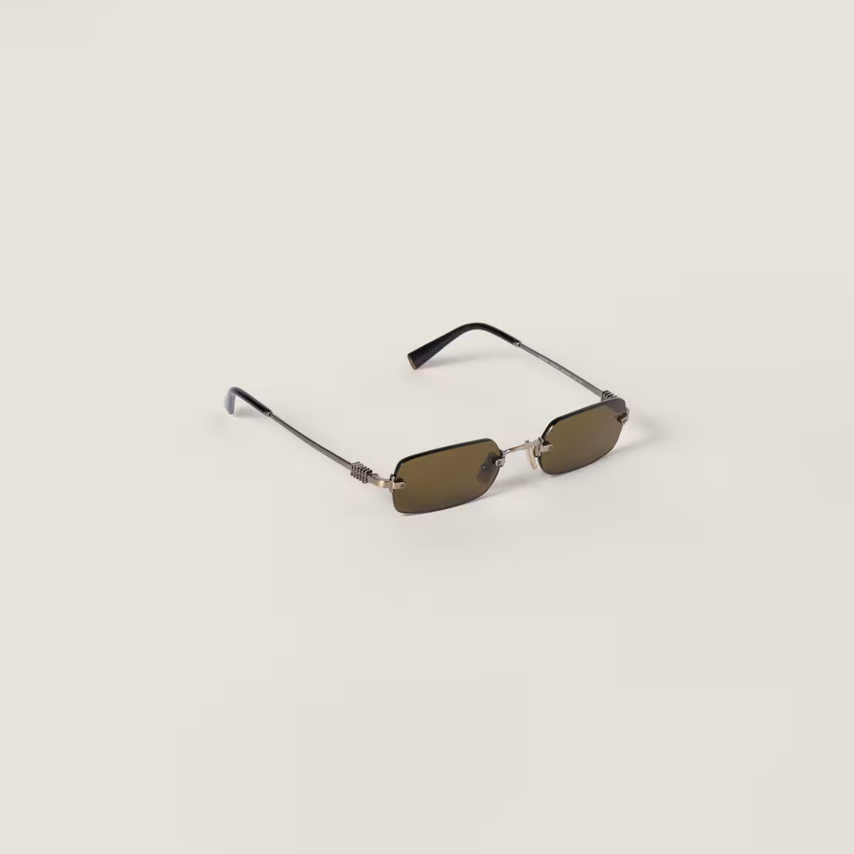 Sonnenbrille mit rechteckigen Gläsern Lodengrüne