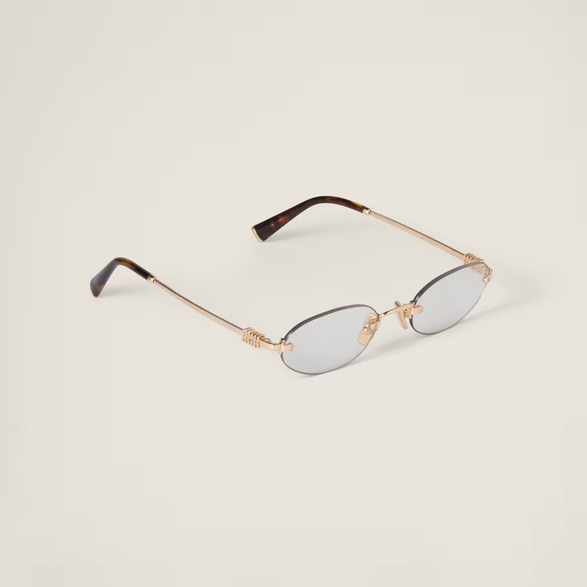Sonnenbrille mit ovale Gläser Transparente Blaulicht