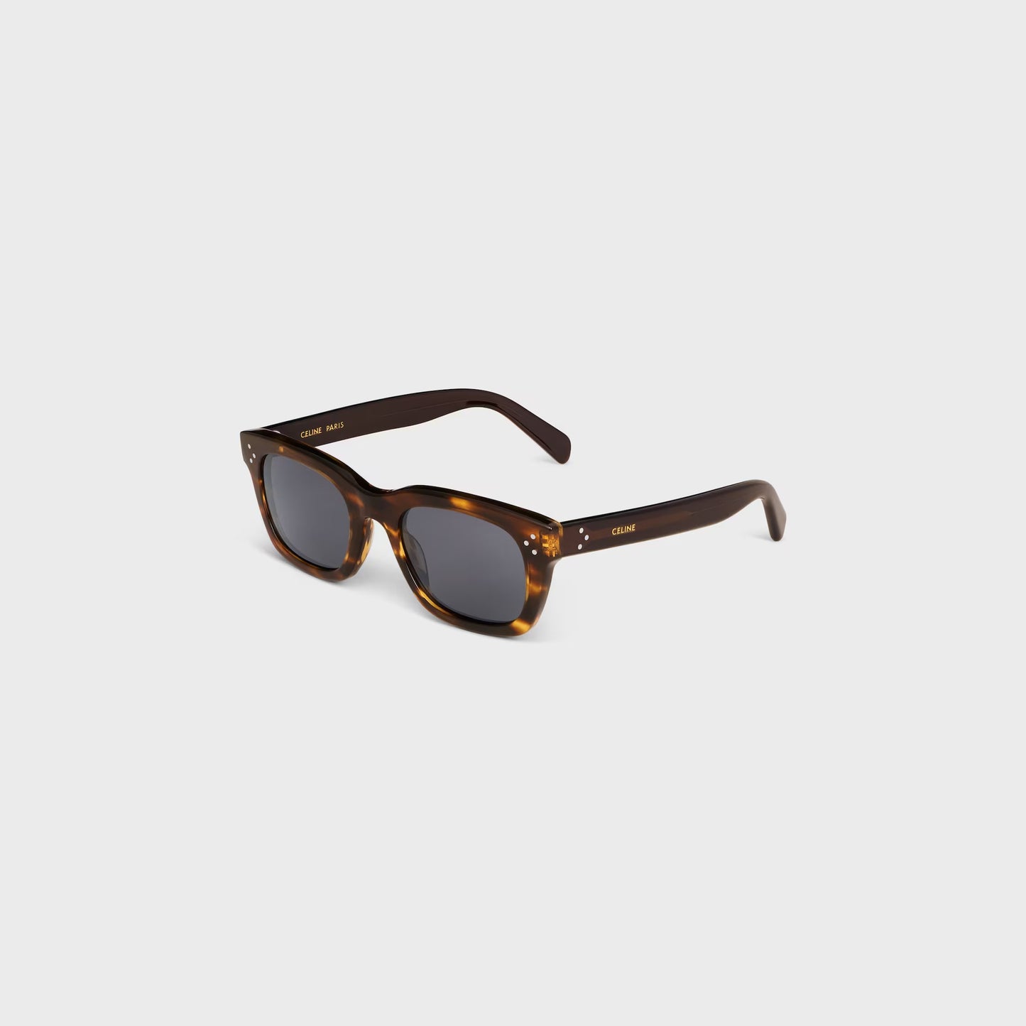 Black Frame 41 Sonnenbrille aus Acetat in gestreiftem Havanna