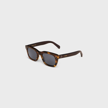 Black Frame 41 Sonnenbrille aus Acetat in gestreiftem Havanna