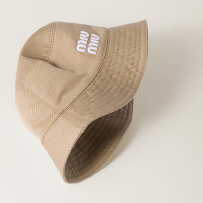 Drill Khaki/White Bucket Hat