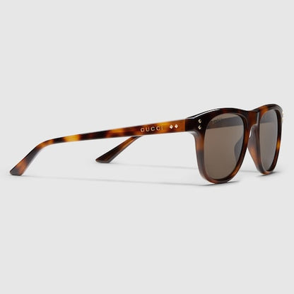 Quadratische Sonnenbrille Braun Herren
