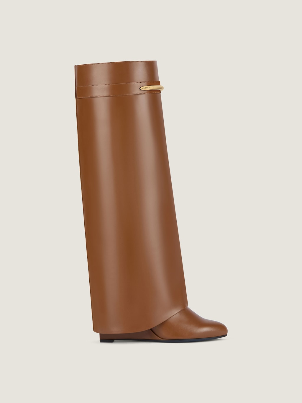 Stiefel Shark aus kastanienbraunem Leder
