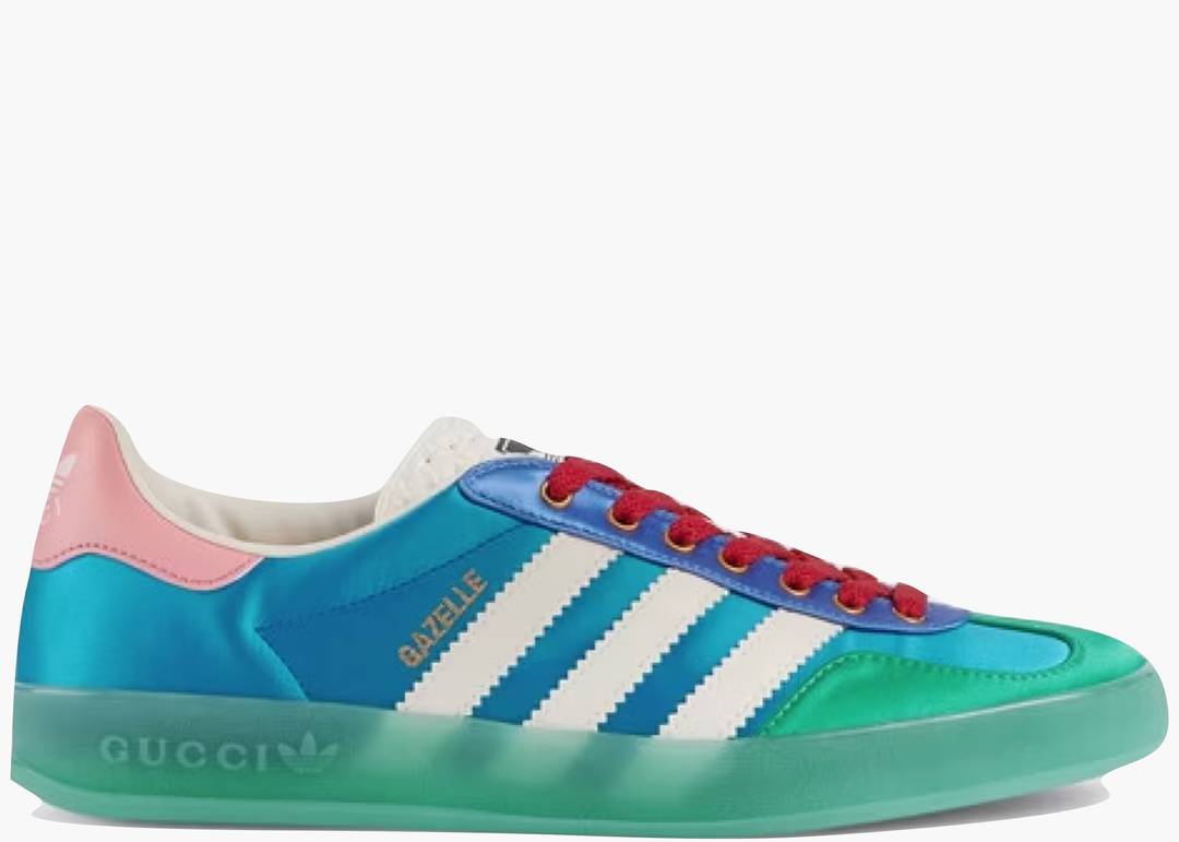 GG x Adidas Gazelle Hellblau Seide