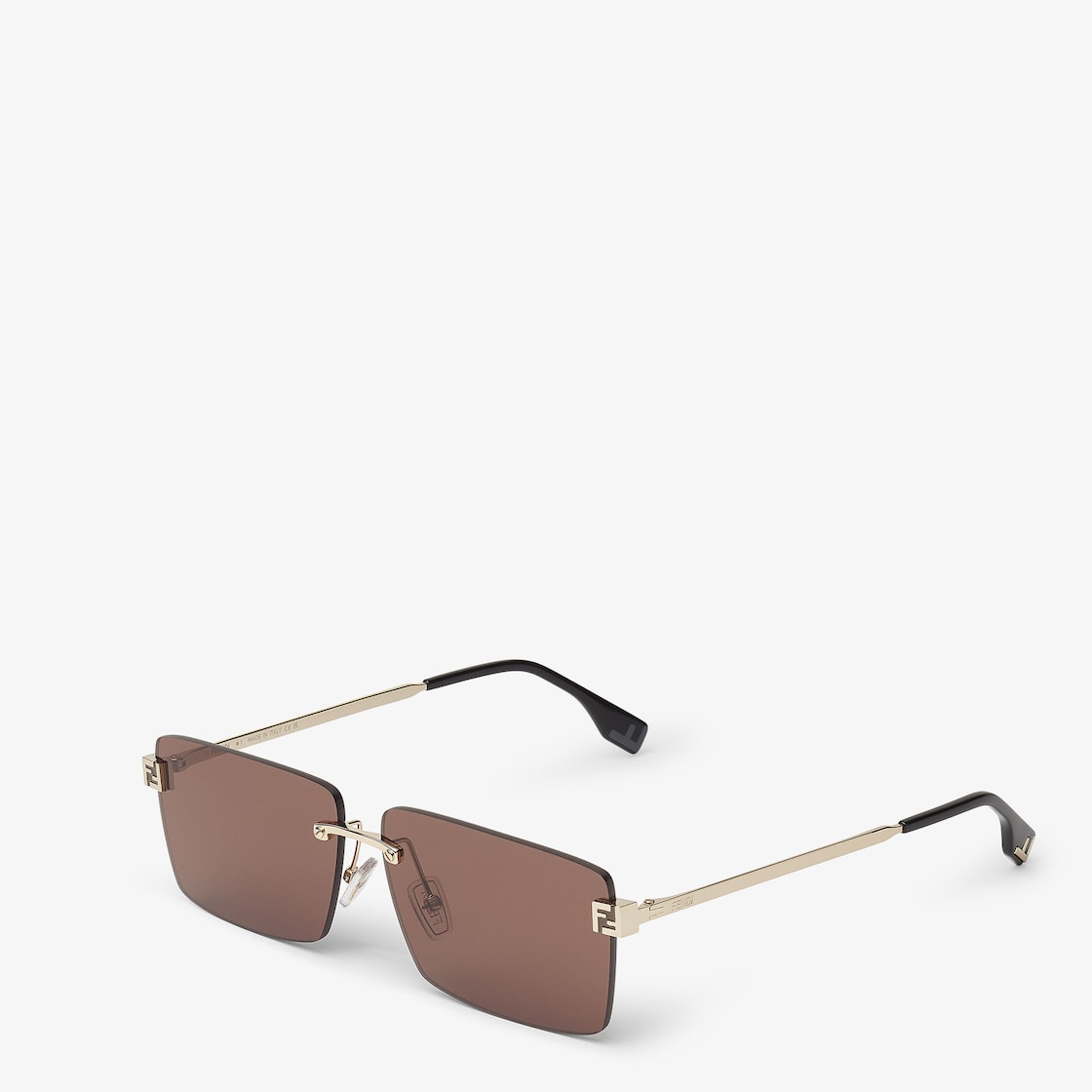 Sky sunglasses in gold-colored metal for men