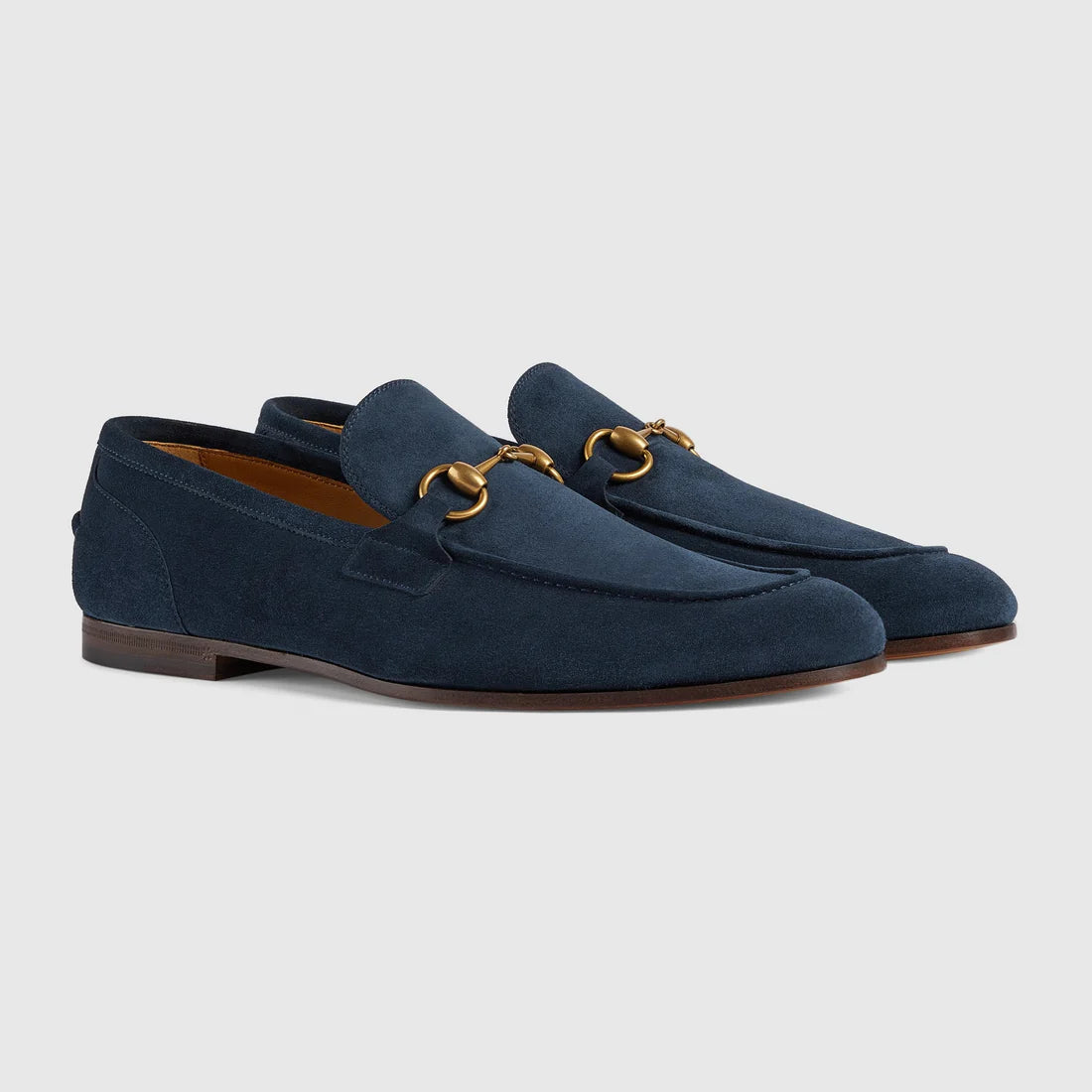 Men's GG Jordaan moccasin in blue suede