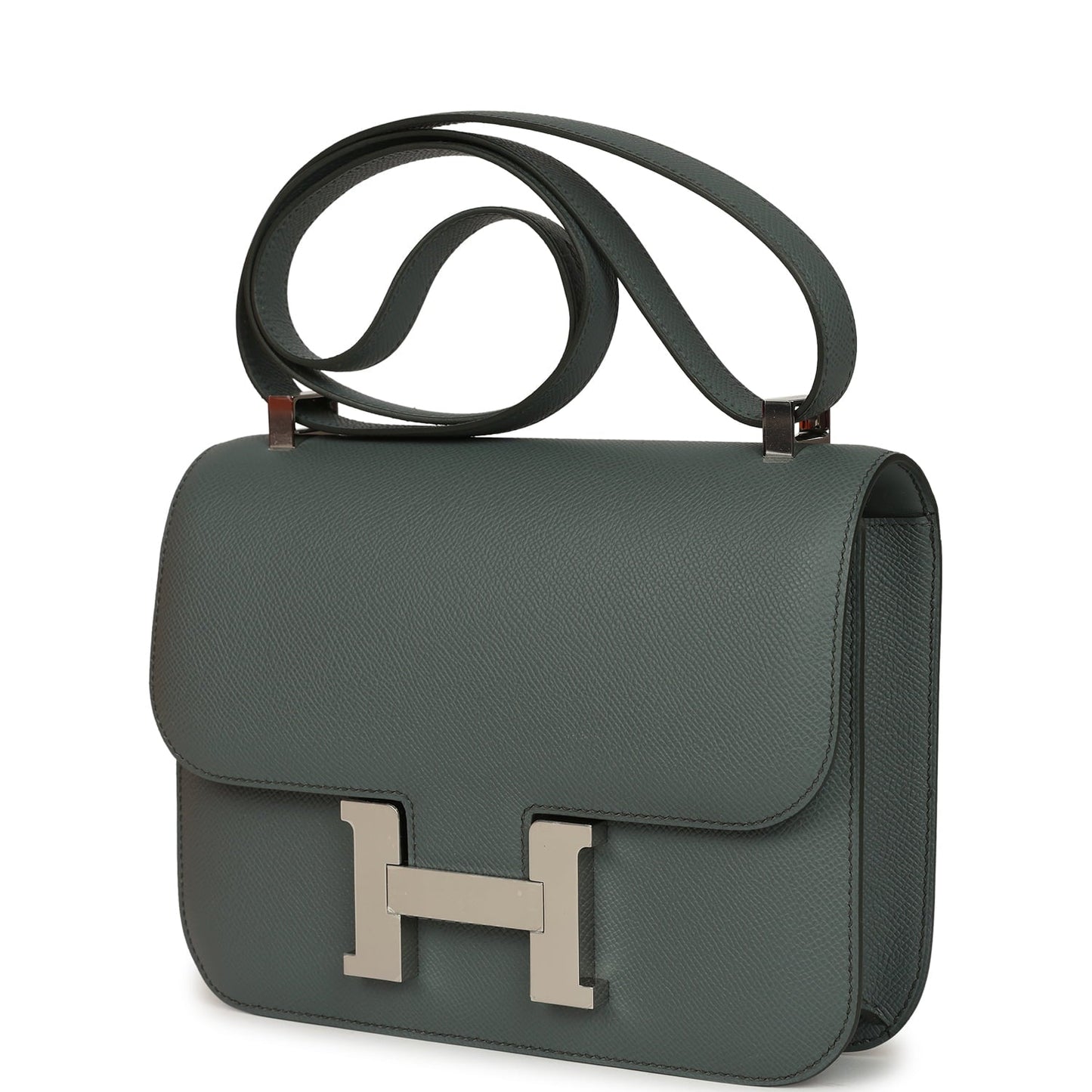 Constance 23 Vert Amande Epsom Palladium Hardware