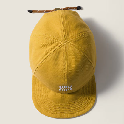 Baseballkappe aus Denim Topas/Brandy