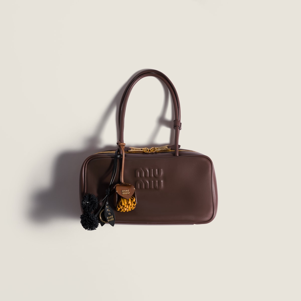 Beau Tasche mittel aus Leder in Braun