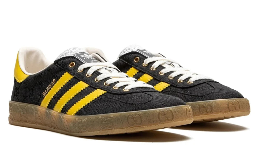 GG x Adidas Gazelle „Schwarz GG Monogram“