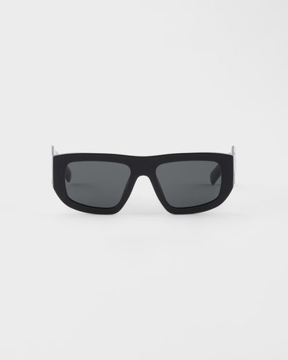 Sunglasses with black triangle logo