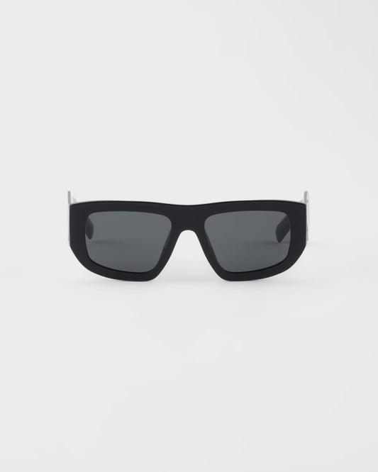 Sunglasses with black triangle logo