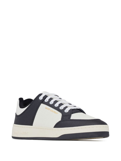 SL/61 Low-Top-Sneakers aus Kalbsleder in Schwarz/Weiß