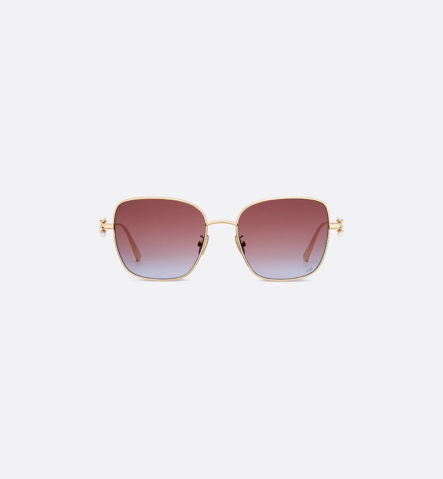 Tribales S1U square sunglasses with brown to indigo gradient for women