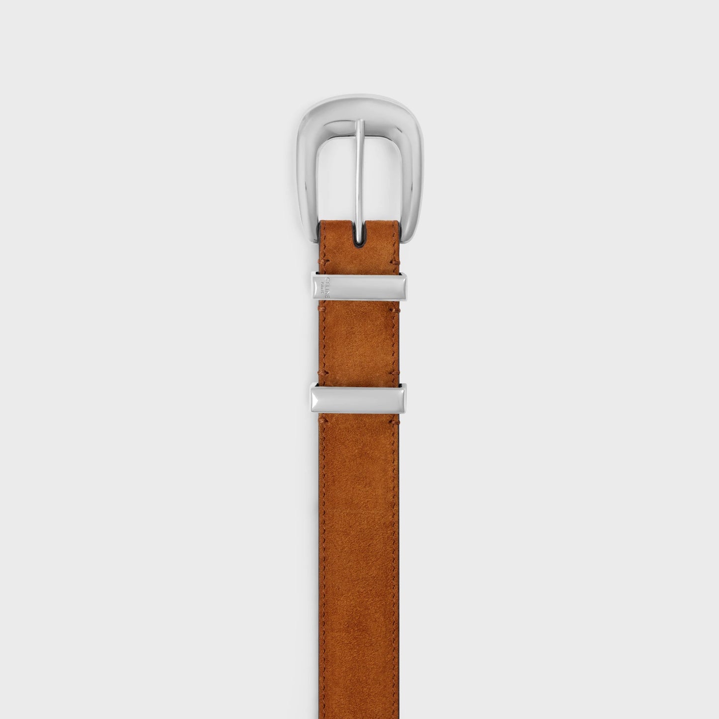 Western Gürtel 25 mm aus fulvofarbenem Wildleder für Herren