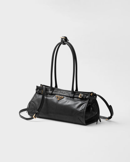 Bonnie Mittelgroße Handtasche aus Leder Schwarz