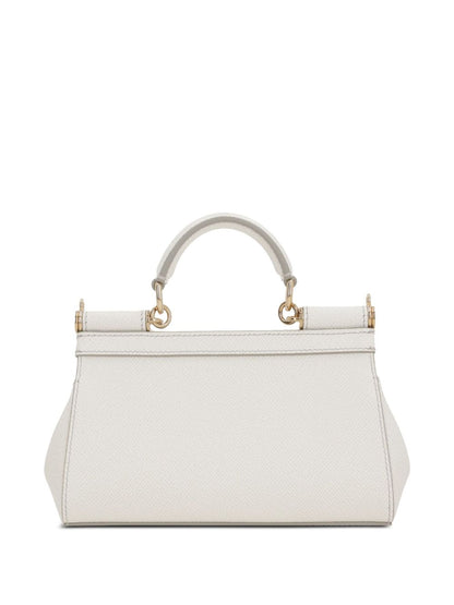 Weiße Ledertasche Sicilia