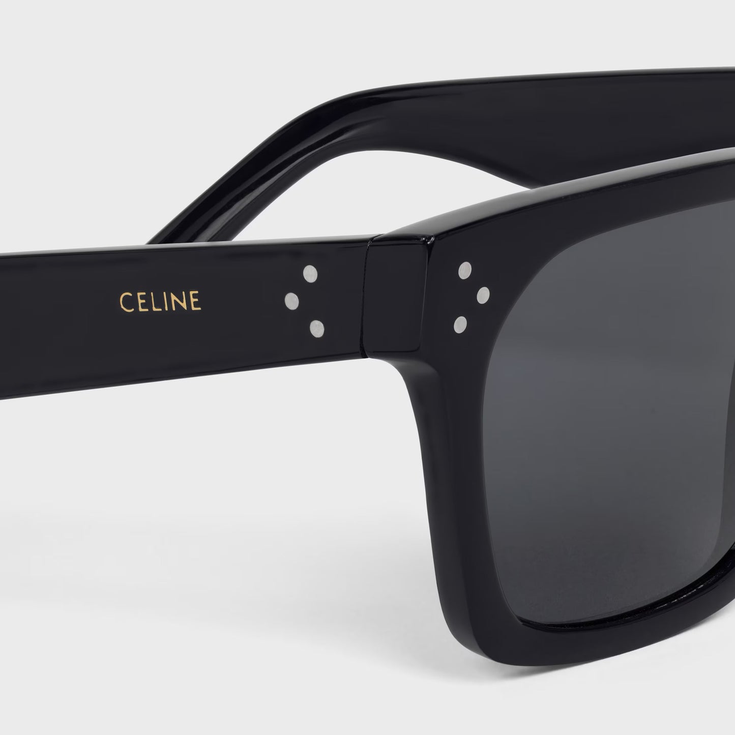 Black Frame 45 Sonnenbrille aus schwarzem Acetat