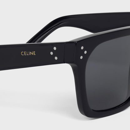 Black Frame 45 Sonnenbrille aus schwarzem Acetat