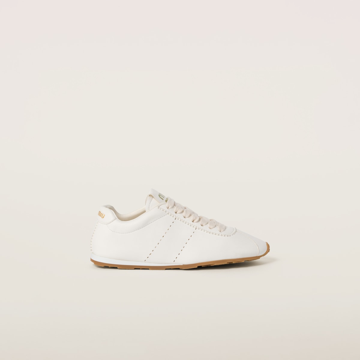Sneakers Plume aus Nappaleder in Elfenbein