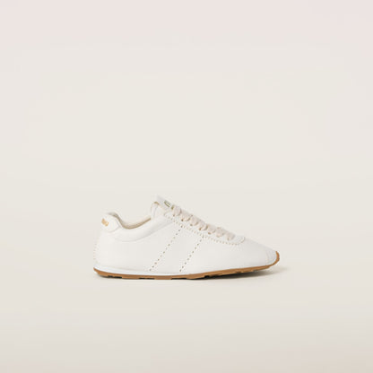 Sneakers Plume aus Nappaleder in Elfenbein