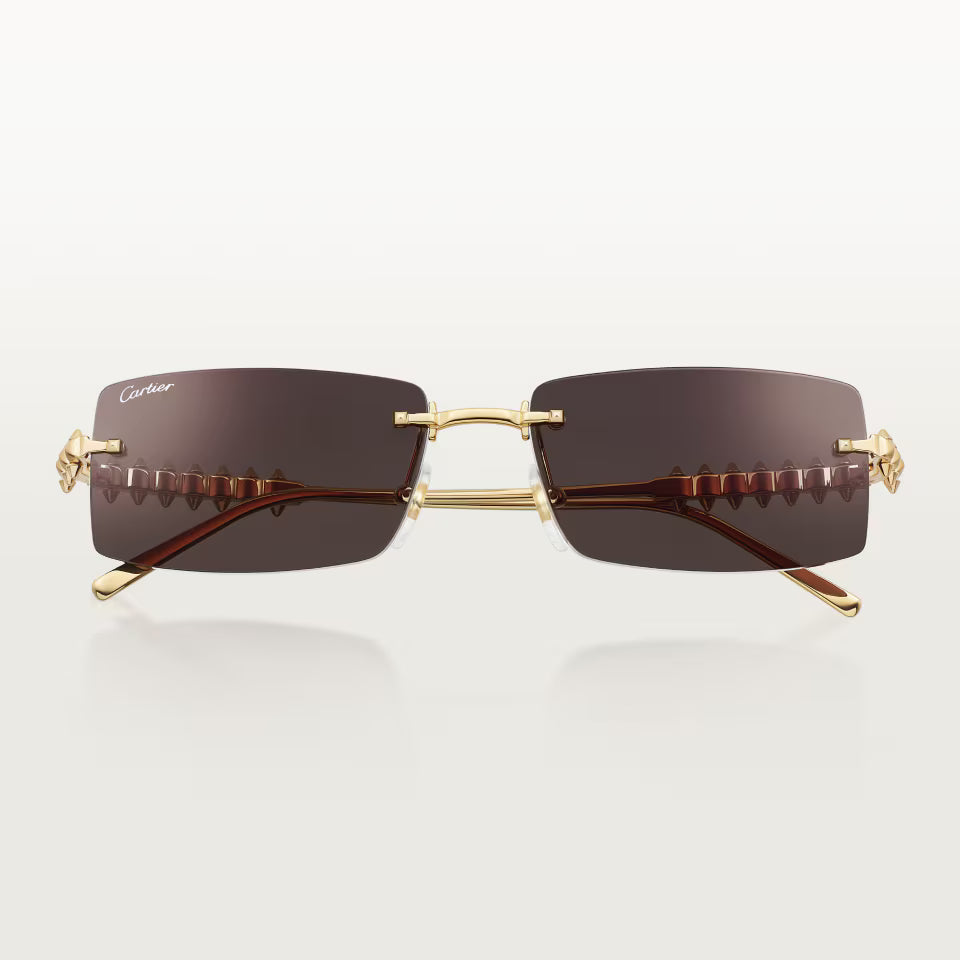 Rechteckige Clash de CT Sonnenbrille mit schwarzen Gläsern