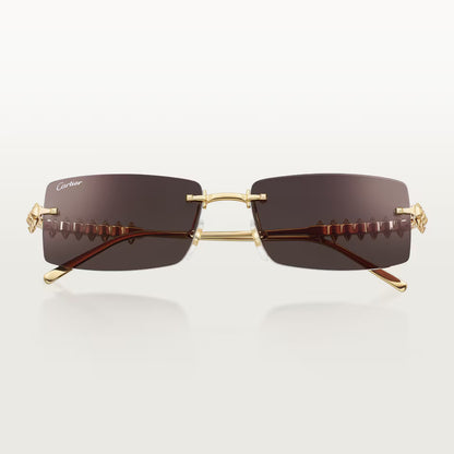 Rechteckige Clash de CT Sonnenbrille mit schwarzen Gläsern