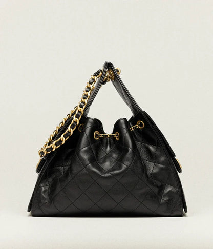 CHANEL 25 Kleine Tasche Schwarz
