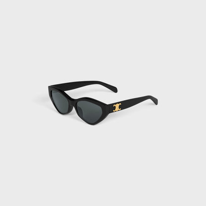 Triomphe 17 Sonnenbrille aus schwarzem Acetat für Damen