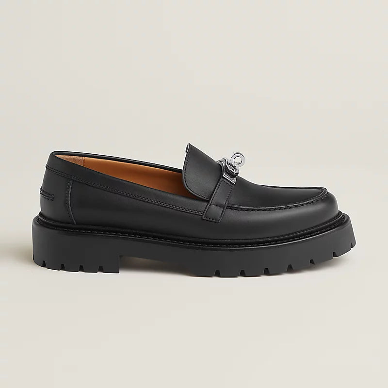 Icone Loafer Schwarzes Leder