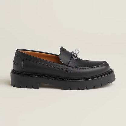 Icone Loafer Schwarzes Leder