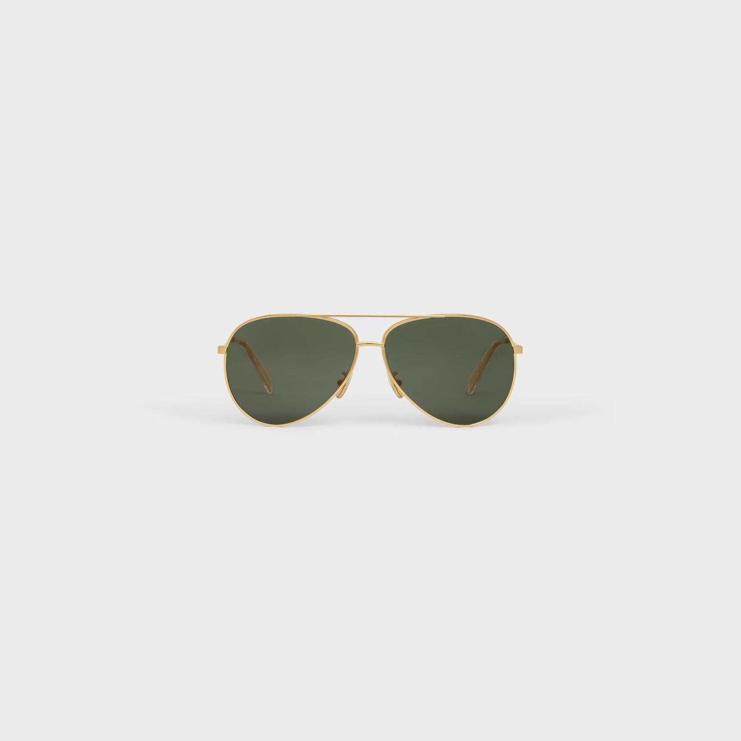 Metal Frame 01 Sonnenbrille mit Mineralglasgläsern in Gold / Grün