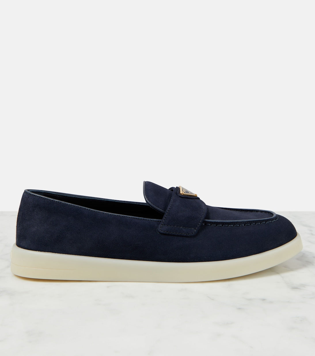 Saint Tropez Loafers in Blue Suede