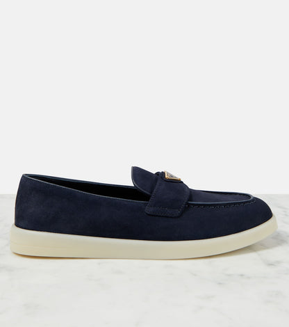 Saint Tropez Loafers in Blue Suede