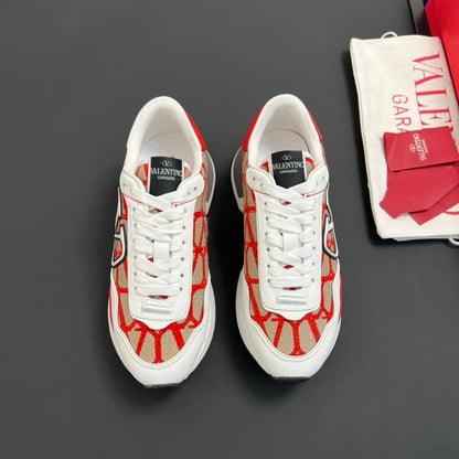 Lacerunner Sneakers mit Wildlederbesatz Rot