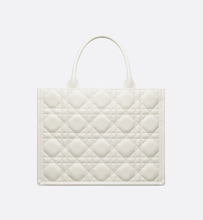 Medium Dior Book Tote White