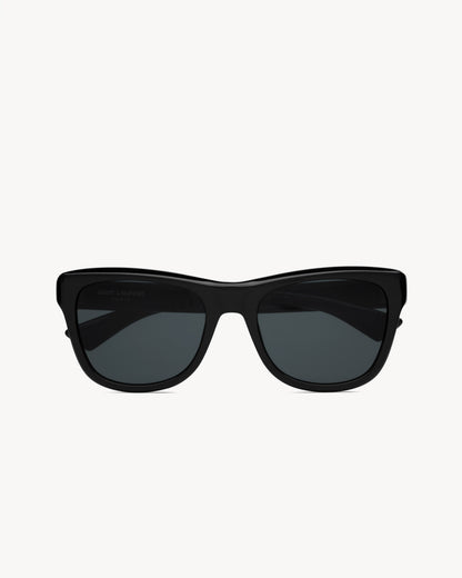 Cat-eye sunglasses in black acetate for women