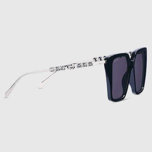 Sonnenbrille Quadratisch Schwarz