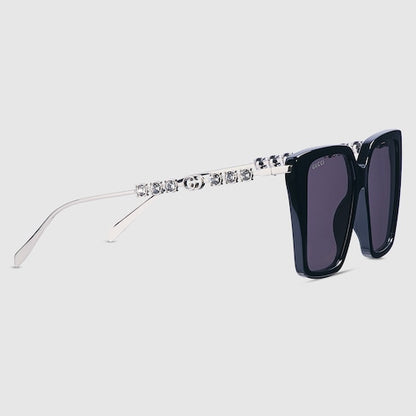 Sonnenbrille Quadratisch Schwarz