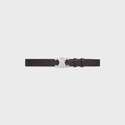 Triomphe Gürtel 30 mm aus genarbtem Kalbsleder in Espresso für Herren