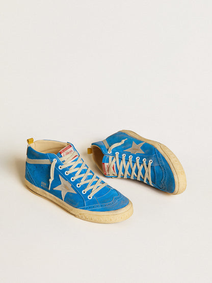 Mid Star aus Rauleder mit Stern aus beschichtetem Leder und Lederferse