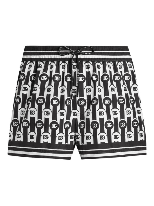 Badehose mit Logomuster
