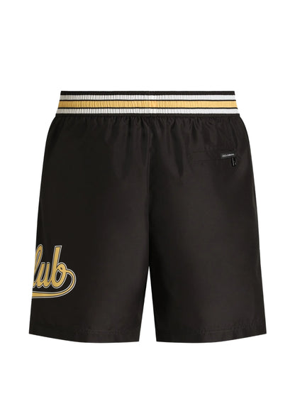 Badehose mit mittlerer Bundhöhe aus Canvas