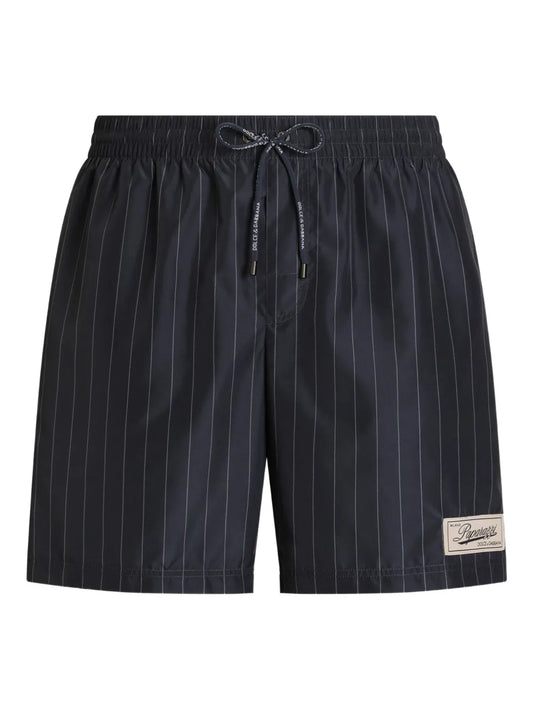 Gestreifte Badehose mit Kordelzug