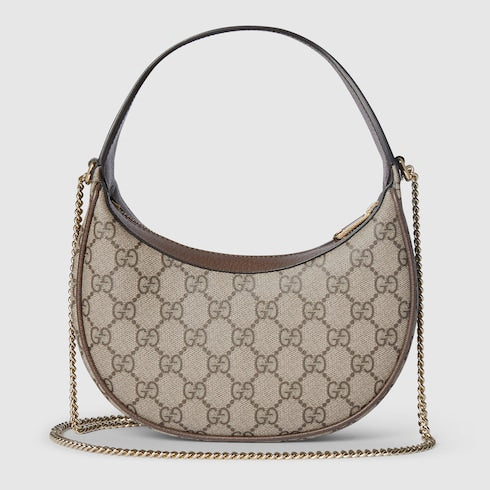 Ophidia Clutch Supreme Canvas Beige und Ebenholz