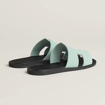 Sandalen Izmir Herren aus Veloursziegenleder Gletschergrau